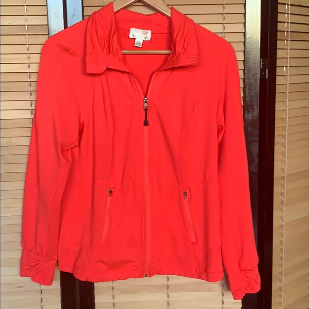 Coral athletic jacket